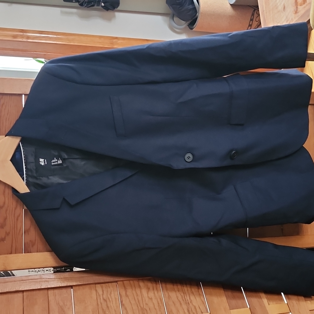 H&M Slim Fit Blazer size 36R Navy